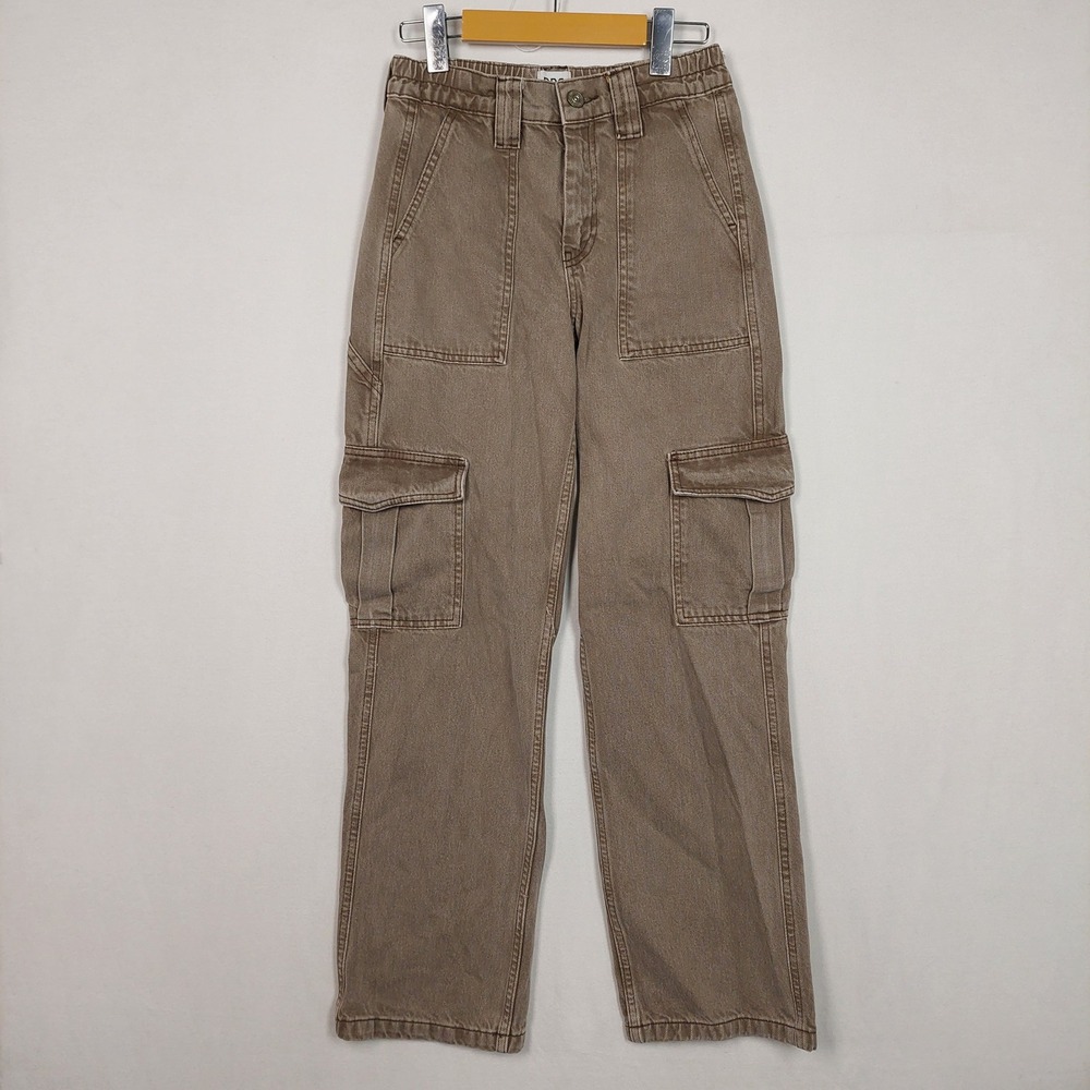 BDG Urban Outfitters Cargo Pants Tan Brown Straight Leg Utility W24 L32 003/47